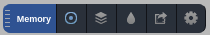 Memory debugging toolbar